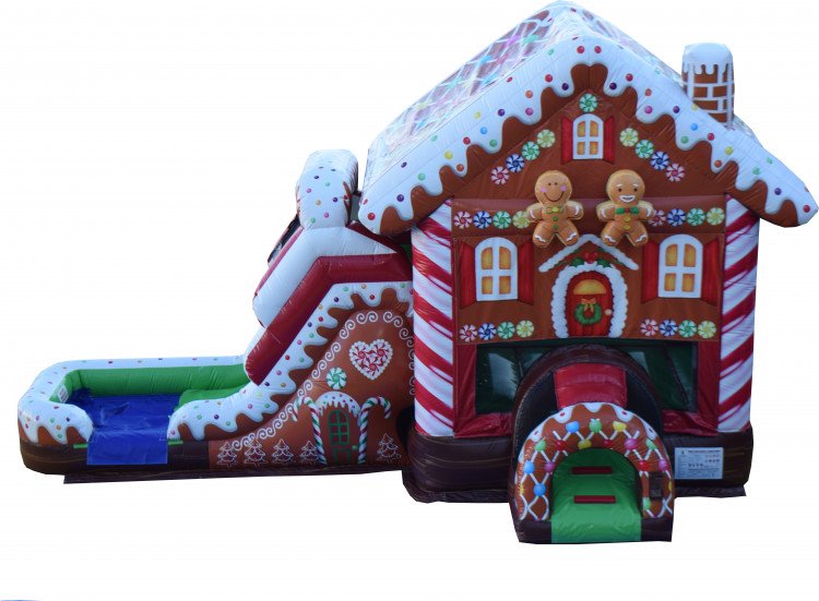 Ginger Bread Bounce House with Slide