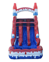 BombPop 18FT Dual Lane Slide (Wet)